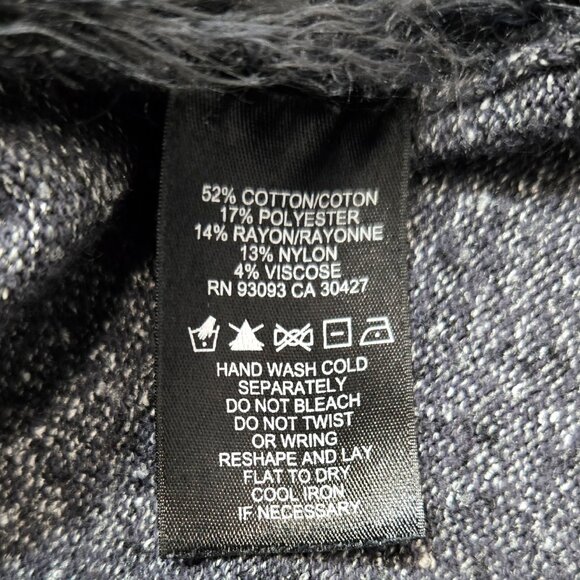 Nic+Zoe Overlands Mixed Knit Multicolor Textured Open Front Cardigan Art to Wear - Picture 9 of 10